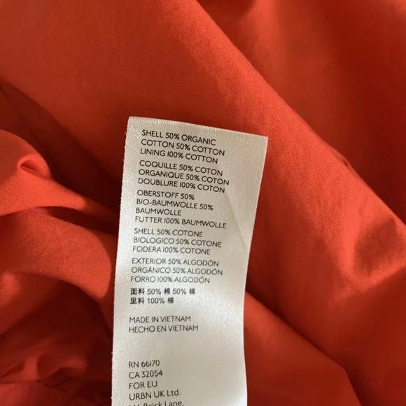 Anthropologie Maeve Chrysanthemum Wide-Leg Jumpsuit Orange Sleeveless Size L - Picture 7 of 11